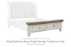 Havalance King/California King Sleigh Storage Footboard