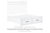 Ashbryn King/California King Storage Footboard