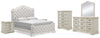 Arlendyne King Panel Bed, Dresser, Mirror, Chest and 2 Nightstands
