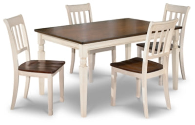 Whitesburg Dining Table and 4 Chairs