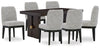 Burkhaus Dining Table and 6 Chairs