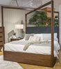 Kendamor Queen Upholstered Poster Headboard/Footboard/Slats