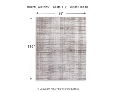 Moorhill 7'7" x 9'8" Washable Rug