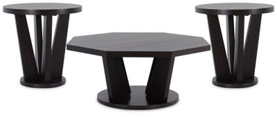 Chasinfield Coffee Table and 2 End Tables