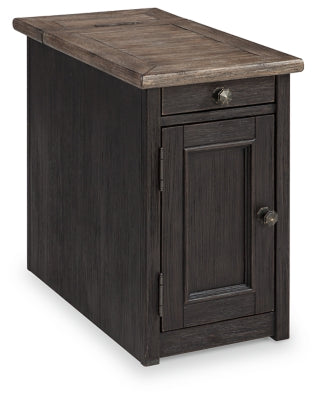 Tyler Creek Chairside End Table with USB Ports &amp; Outlets