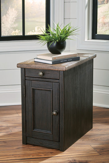 Tyler Creek Chairside End Table with USB Ports &amp; Outlets