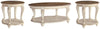 Realyn Coffee Table and 2 End Tables