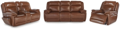 Healy Pier Power Reclining Sofa, Loveseat and Recliner